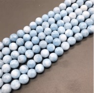 H6- AKWAMARYN BŁĘKITNY - kula - 6mm - 18 sztuk