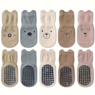 Skarpetki niemowlęce 5pak bawełna oddychające antypoślizgowe roz. 12+ 1-3l