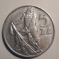 5 zł 1974- Rybak, mennicza.