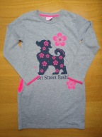 Sukienka z psem By- gri 128