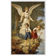 Anioł Stróż, srebrny numizmat. Idealny prezent na I Komunię Świętą, Chrzest