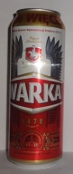 PUSZKA PO PIWIE BROWAR PIWO WARKA 550 ML SPONSOR REPREZENTACJI POLSKI 2012
