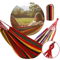 HIT Hamak ogrodowy na działke do leżenia 200 x 80 120 kg BEZ DRĄŻKA