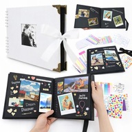 ALBUM DO SCRAPBOOKINGU ZDOBIENIA na Zdjęcia A4 KREATYWNY + SZABLONY Ślub