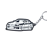Brelok wzór BMW E36 czarno-biały - dwukolorowy brelok samochodowy Druk 3D