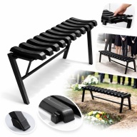 Ławka na Cmentarz Składana Przy Grobie Do Ogródka Uniwersalna