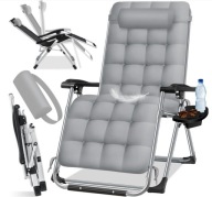 Leżak aluminium szary KESSER M35