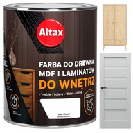 FARBA DO MDF LAMINAT 750ML BIAŁY PÓŁMAT MALOWANIA DREWNA DRZEWA MEBLI DRZWI