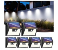 Lampa Solarna LOTMOS WS70 Zestaw 4 Sztuk Czujnik Ruchu 3 tryby Wodoodporna