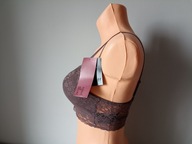 Śliczny markowy biustonosz top markowy H M EUR 40 brązowy