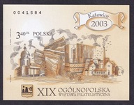2003 Wystawa Katowice Fi bl. 186A ** cięty