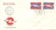 ANTYLE HOLENDERSKIE NEDERLANDSE ANTILLEN -koperta FDC -1958 rok