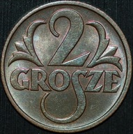 2 grosze 1938 - menniczy egzemplarz