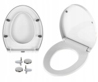 Deska SEDESOWA WC WOLNOOPADAJĄCA Wypinana KLOZETOWA Pokrywa UNIWERSALNA Top