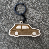 Fiat 126p drewniany brelok | Maluch - Polski Fiat | Idealny prezent!