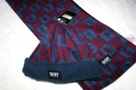 DKNY ZESTAW ZIMOWY CZAPKA + SZALIK PREZENT