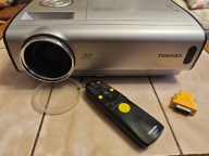 PROJEKTOR DLP TOSHIBA TDP-T360 SREBRNY PILOT NOWA LAMPA SUPER STAN