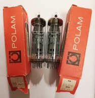Lampa EL84 NOS, Polam, 2 sztuki, komplet