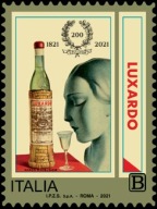 Włochy 2021 Znaczek 4284 ** przemysł alkohol