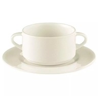 KOMPLET MISKA DO ZUPY + PODSTAWKA PORCELANA SELTMANN 270 ml 6 SZTUK