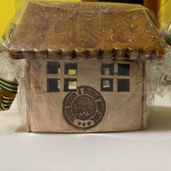 Ceramiczny Domek Lampion Rękodzieło Unikat Czeski Nowy