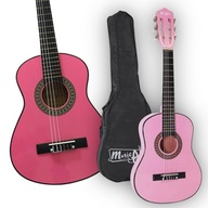 GITARA AKUSTYCZNA NYLONOWA ROZMIAR 1/2 GITARA DLA DZIECIE RÓŻOWA