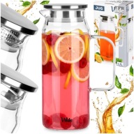 Dzbanek NA NAPOJE wodę sok lemoniadę do napojów szklany z pokrywką 1,5L