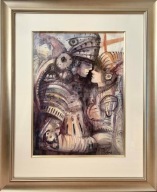 Tomasz Sętowski - Akwarela - Gigantyczna !!! + RAMA !!!