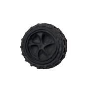 Figurka małe koło, opona dekoracja z masy cukrowej na tort samochód