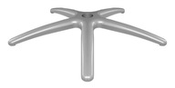 PODSTAWA FOTELA OBROTOWEGO| metalowa pięcioramienna 69 cm| szary mat