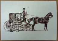 POCZTÓWKA - KONSTANTY M. SOPOĆKO - KARETA DWUOSOBOWA, karnet, lata 70/80-te