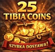 TIBIA 25 TC TIBIA COINS WSZYSTKIE SERWERY