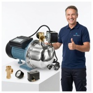 NOWA Pompa Hydroforowa Powierzchniowa Do Wody Wydajna Mocna Z OSPRZĘTEM JET