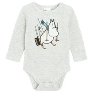 Cool Club Body dla chłopczyka z długim rękawem, Muminki, Nowe, 86