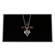 Naszyjnik Ankh Oko Horusa Egipski Amulet Unisex Srebrny Złoty 60cm