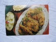 POCZTÓWKA KULINARNA Z PRZEPISEM SZNYCLE Z SERA KAW