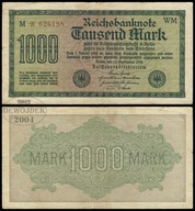 BNN - NIEMCY 1000 Marek 1922 # P76c # WM - M * 626198 # znak wodny F # F/VF