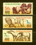 Czechosłowacja** Praskie ZOO Mi 2636-39