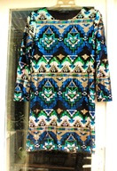 HISZPANSKA sukienka koktajlowa cekinowa r 34/36