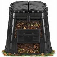 Kompostownik ogrodowy 480L czarny Patrol Group wentylacja klapa