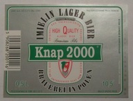 ETYKIETA PIWO PREMIUM PILS KNAP 2000 BROWAR IMIELIN