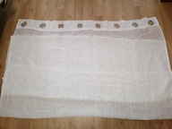 Firana klasyczna poliester 142x246 cm oczka 8 szt