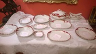 Zestaw obiadowy porcelana Ćmielów 24 karaty złoto
