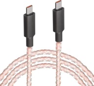 Kabel USB typ C - USB typ C 1 m GELRHONR Swiecący