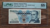 100000zł 1990 seria BA PMG 68 EPQ
