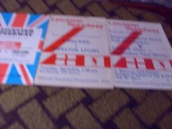 1976/1978/1979 Zestaw 3 szt Leicester England - English Lions - wypełnione