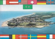 WŁOCHY - LIGNANO - Z LOTU PTAKA - FLAGA - FLAGI