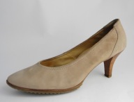 PAUL GREEN BEŻOWE CZÓŁENKA SKÓRA ZAMSZ R-41