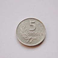 Moneta PRL 5 groszy 1959 rok, okołomennicza z prywatnej kolekcji