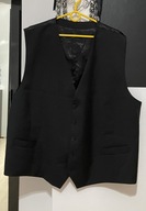 T Kamizelka Dressmann imprezowa czerń 45% wełna duża 3XL